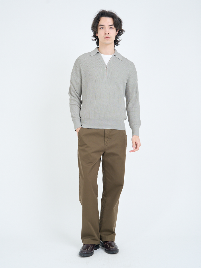 Brice Half Zip Jumper Overton Oatmeal
