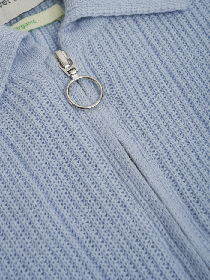 Brice Half Zip Jumper Overton Sky Blue