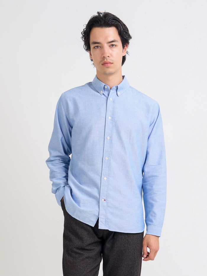 Brook Button Down Shirt Brecon Oxford Blue
