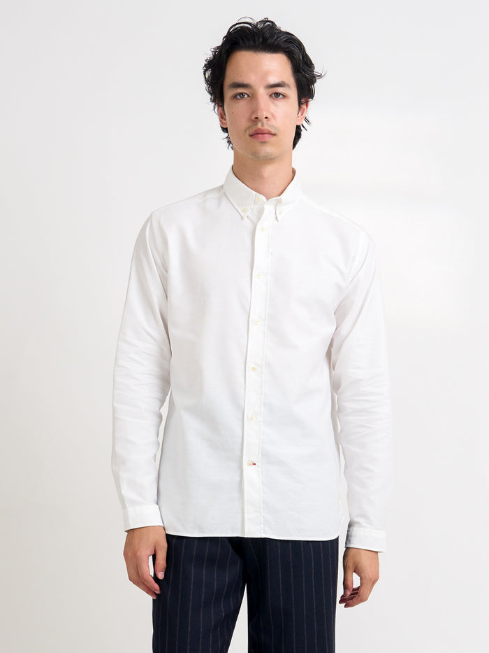 Brook Button Down Shirt Brecon Oxford White