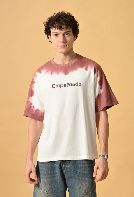 Brown Oversized Fit Acid Wash Men's Oversized T-Shirts | 100% Cotton for Men
