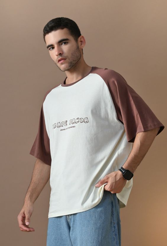Brown Oversized Fit Men's Oversized T-Shirts for Men