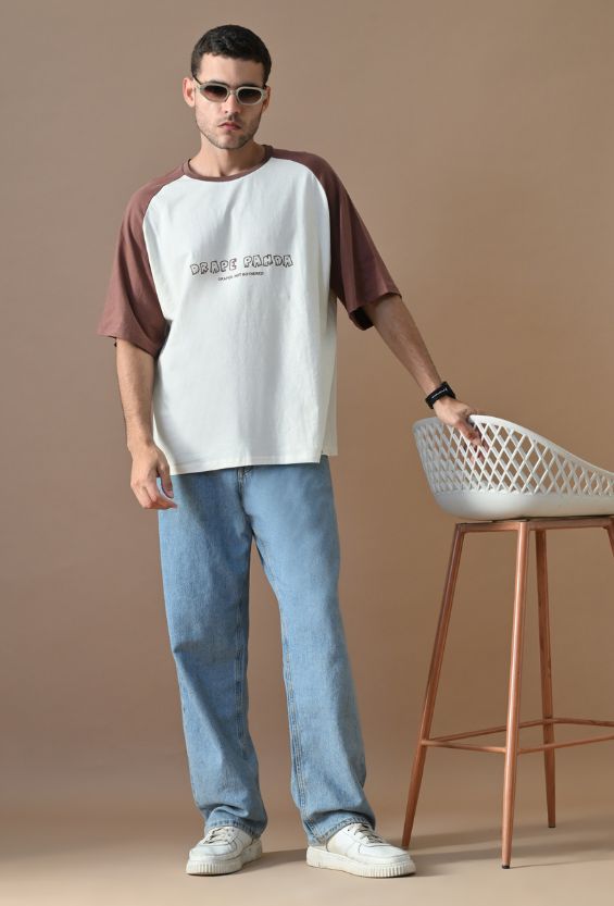 Brown Oversized Fit Men's Oversized T-Shirts for Men