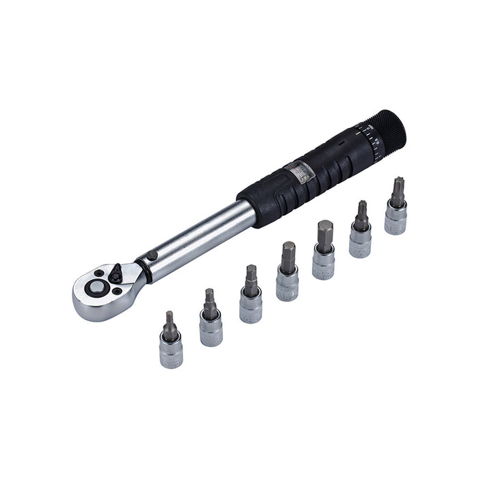 BBB Cycling, BTL-73 TorqueSet, Torque Wrench, Ratcheting: Yes, : 1/4'', : Nm, : 3,4,5,6,8mm Hex, T25, T30, Set