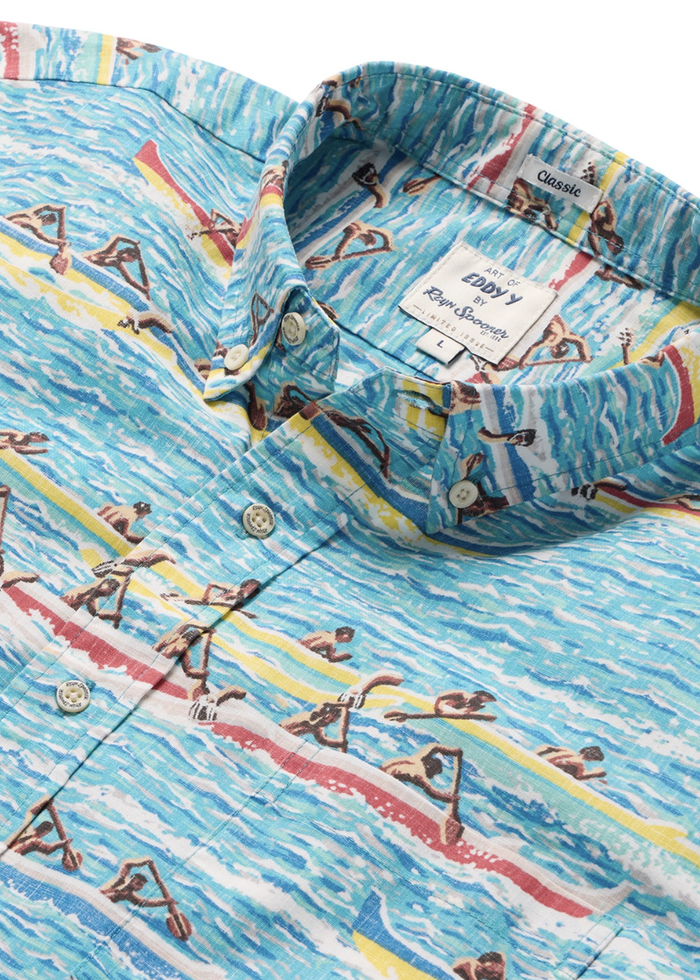 Canoe Racing - Blue - Close-Up