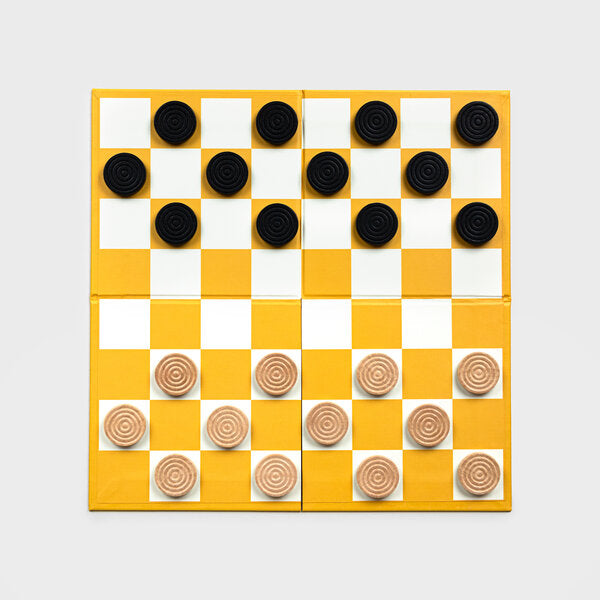 Checkers Game In A Book