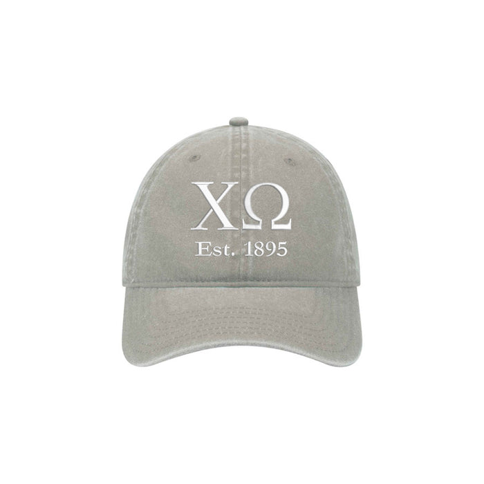 Chi Omega Beach Washed Hat