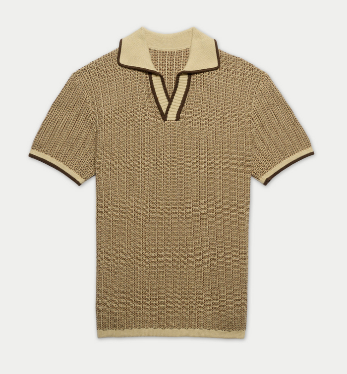 Chocolate Marled Polo