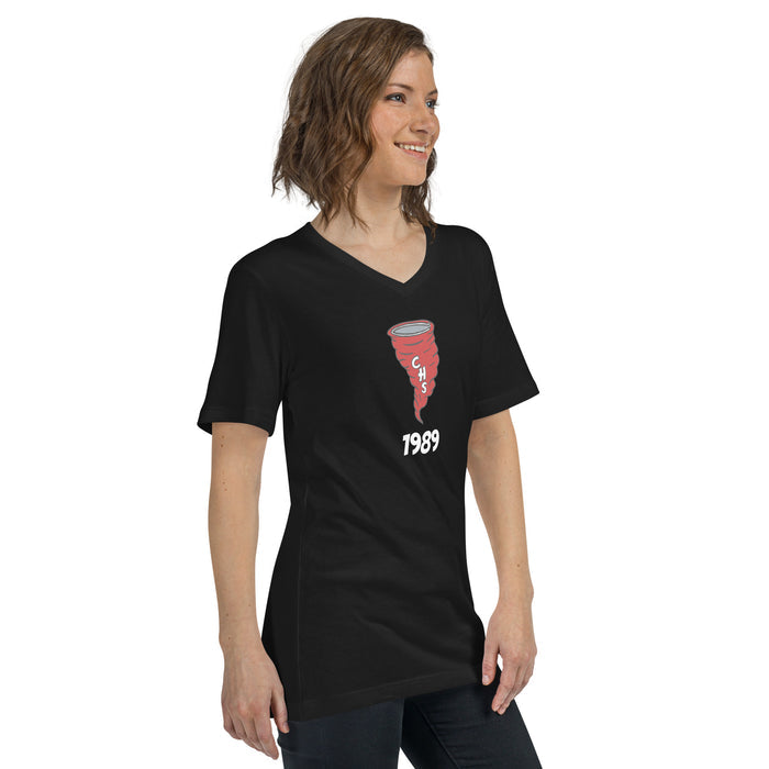 CHS 1989 (Tornado) - Unisex Short Sleeve V-Neck T-Shirt