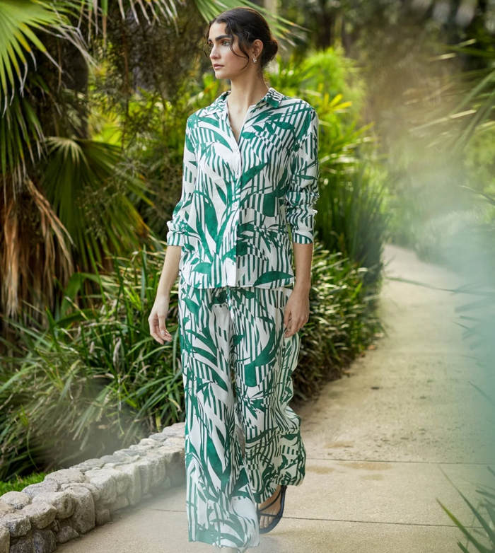 Classic Button Down - Palm Paradise