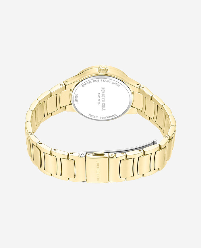 Classic Gold Tone Bracelet Watch