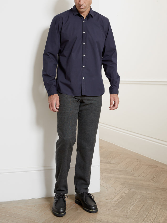 Clerkenwell Tab Shirt Abbott Navy