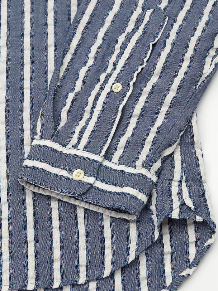 Clerkenwell Tab Shirt Pool Navy