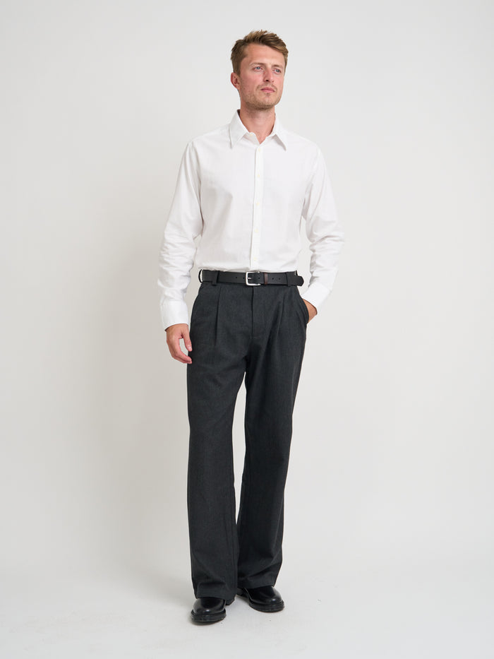 Conduit Classic Shirt Brecon Oxford White (Double Button Cuff)