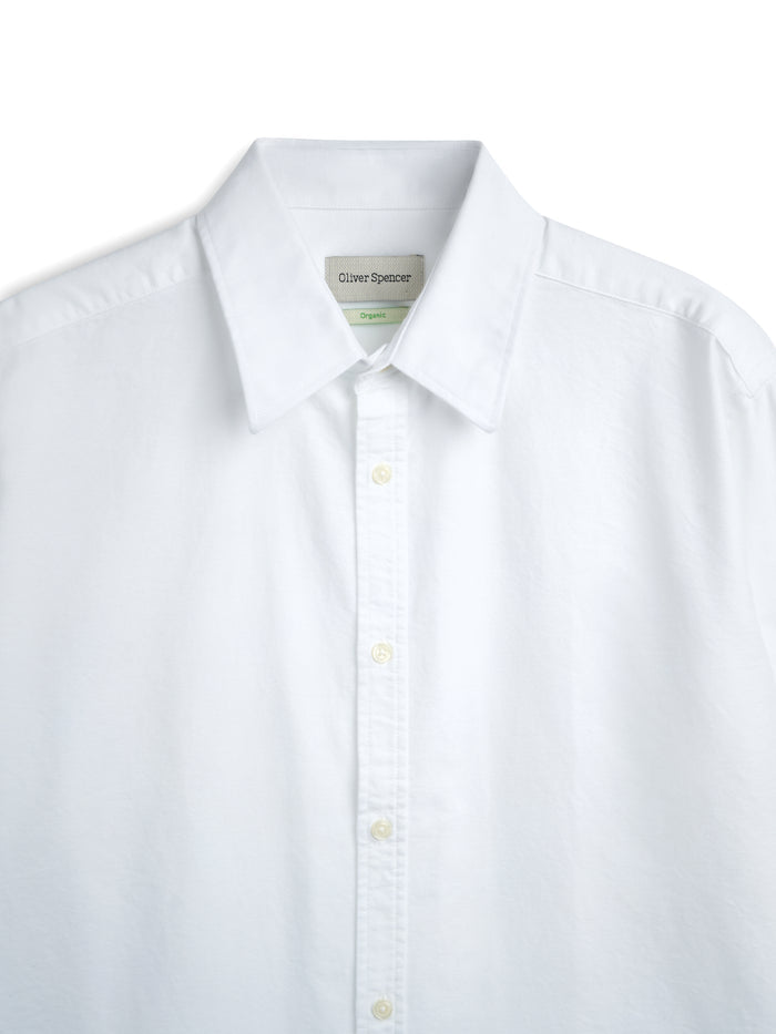 Conduit Classic Shirt Brecon Oxford White (Double Button Cuff)