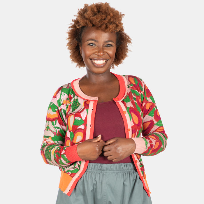 Conversation Cardi - Orange