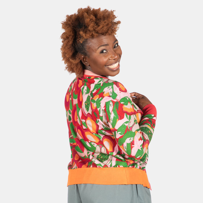 Conversation Cardi - Orange
