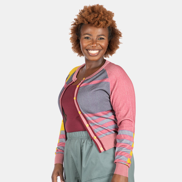 Conversation Cardi - Purple