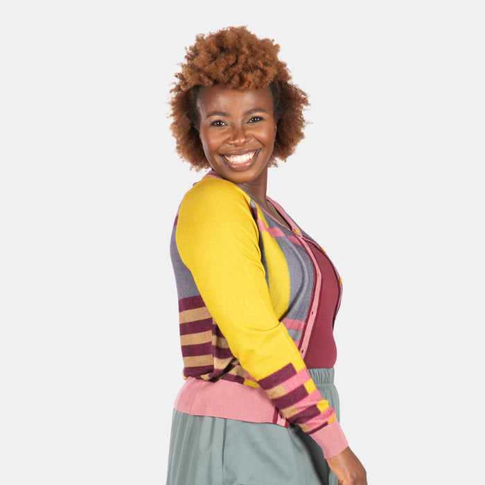 Conversation Cardi - Purple