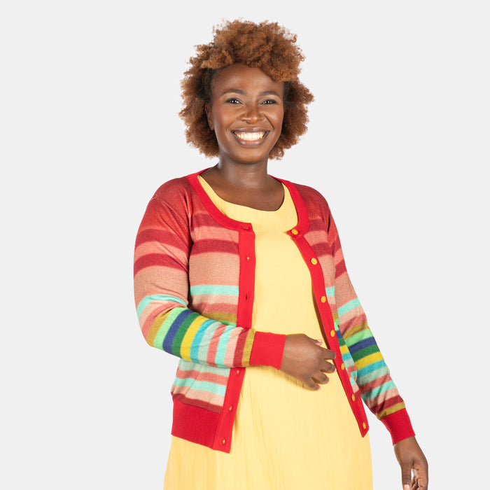Conversation Cardi - Red