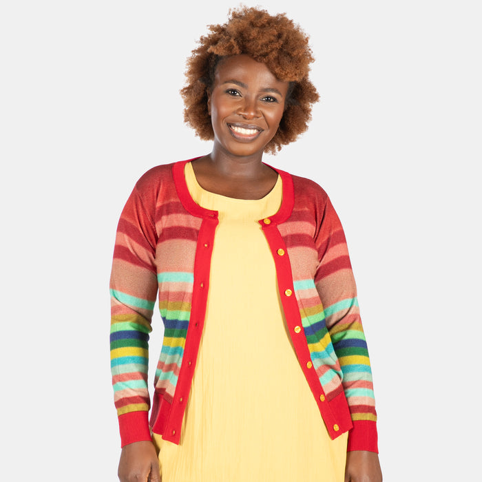 Conversation Cardi - Red