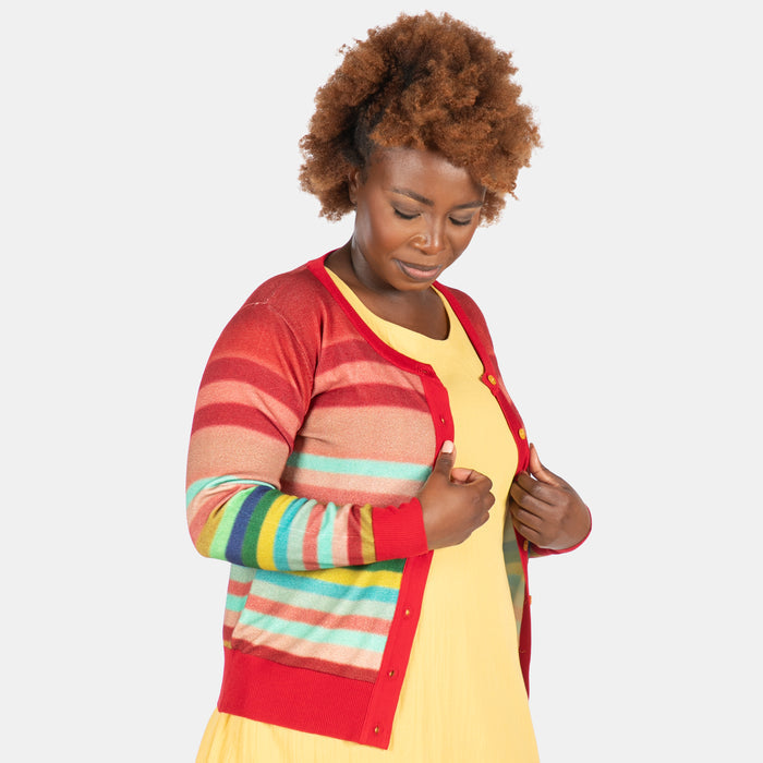 Conversation Cardi - Red