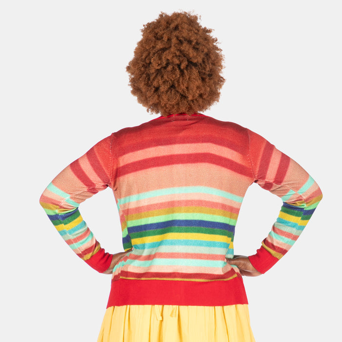 Conversation Cardi - Red