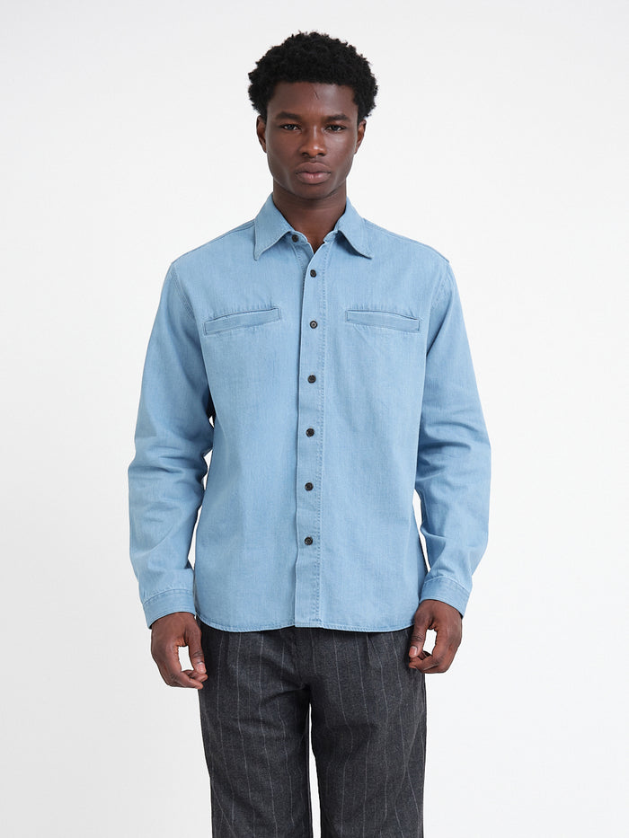Corby Shirt Mullins Denim Indigo Light