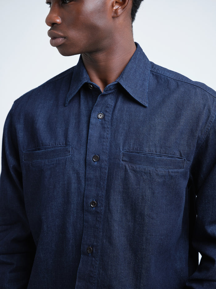 Corby Shirt Mullins Denim Indigo Rinse
