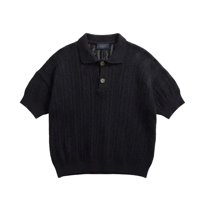 Cotton Blend Basic Knit T-Shirt.