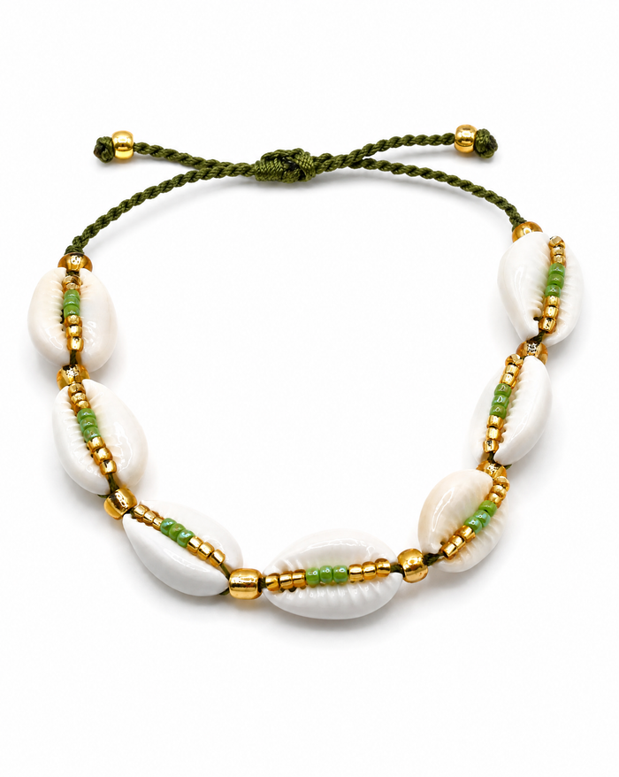 Cowrie Shell with Miyuki Beads Bracelet