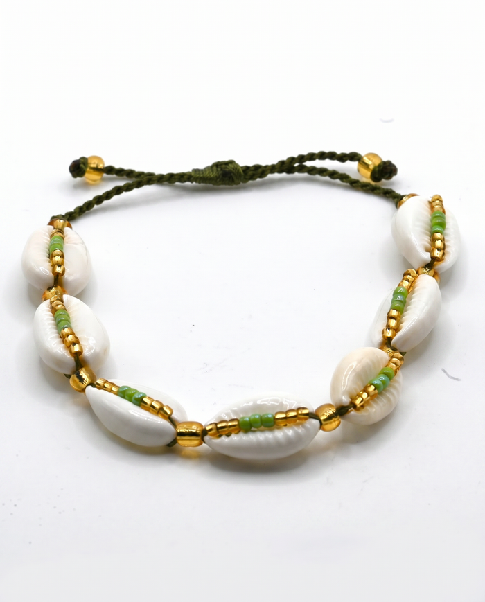 Cowrie Shell with Miyuki Beads Bracelet