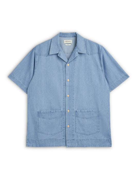 Cuban Short Sleeve Shirt Marden Indigo