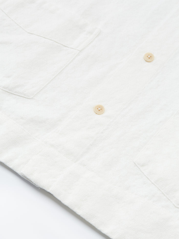 Cuban Short Sleeve Shirt Medley White