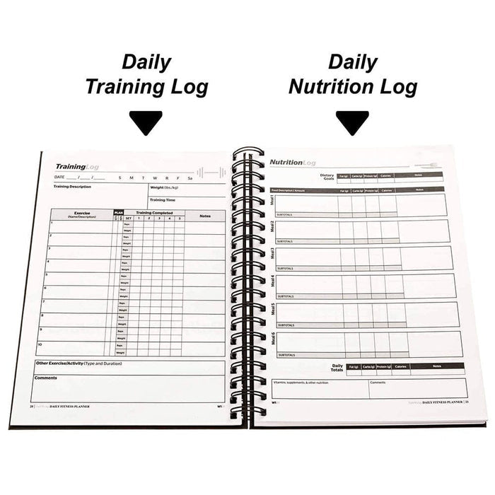 DAILY FITNESS PLANNER - Training Log and Food Journal SaltWrap