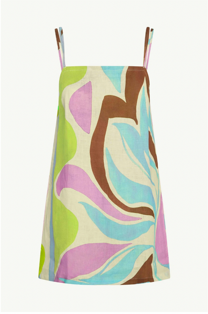Delia Dress in Coast Colorblock