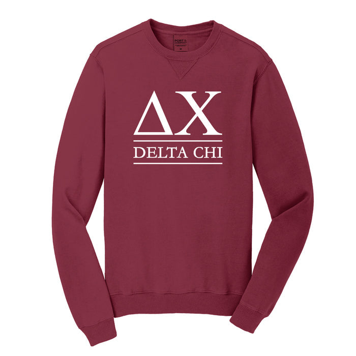 Delta Chi Beach Washed Crewneck Sweatshirt