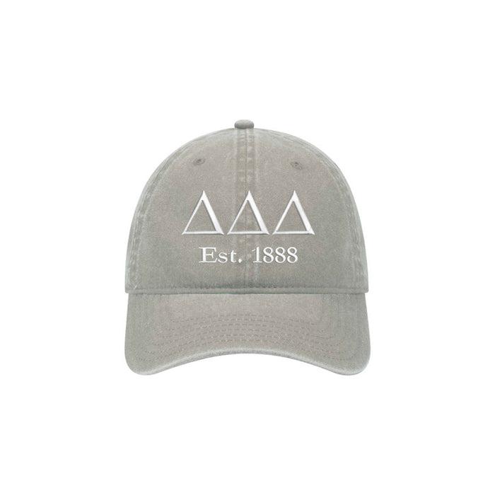 Delta Delta Delta Beach Washed Hat