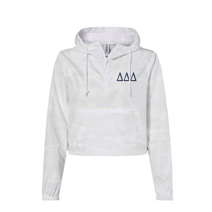 Delta Delta Delta Crop Windbreaker