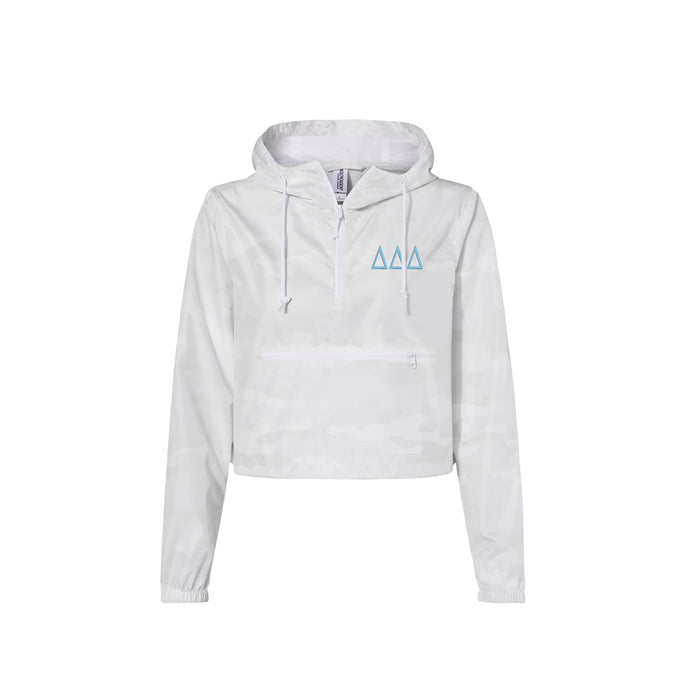 Delta Delta Delta Crop Windbreaker