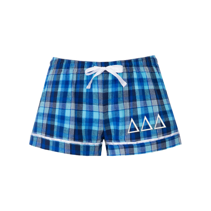Delta Delta Delta Flannel Boxer Shorts