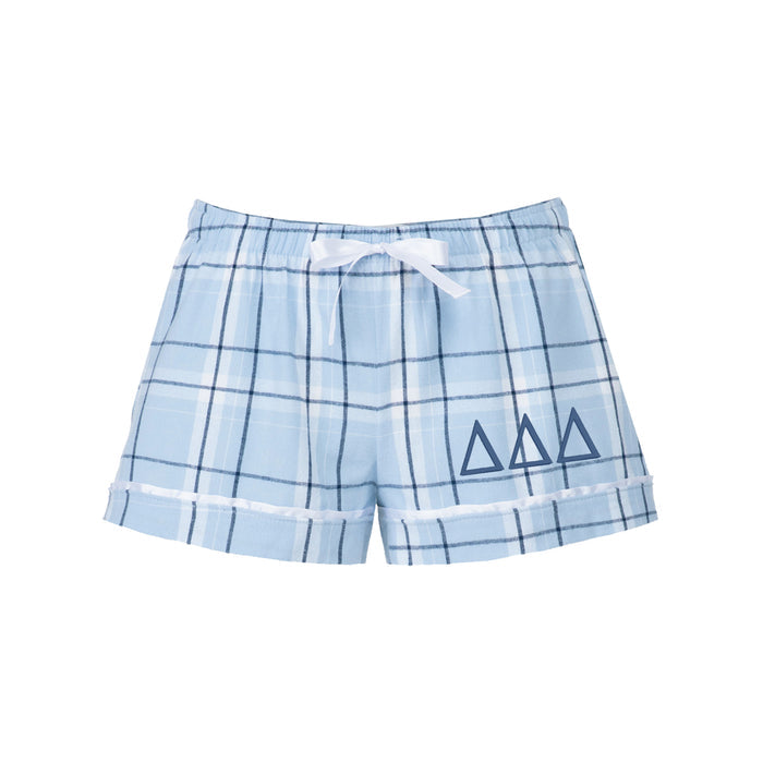 Delta Delta Delta Flannel Boxer Shorts