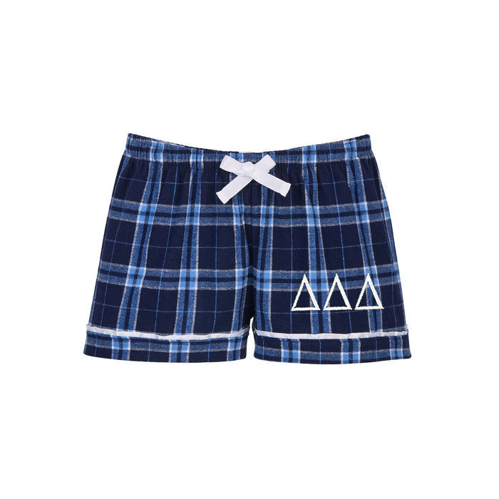 Delta Delta Delta Flannel Boxer Shorts
