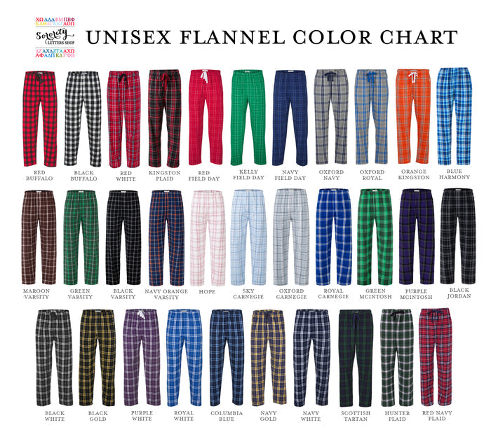 Delta Phi Epsilon Flannel Pants