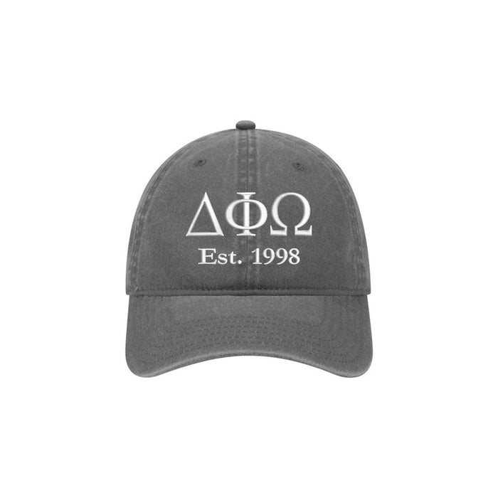 Delta Phi Omega Beach Washed Hat