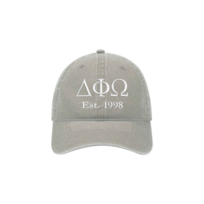 Delta Phi Omega Beach Washed Hat