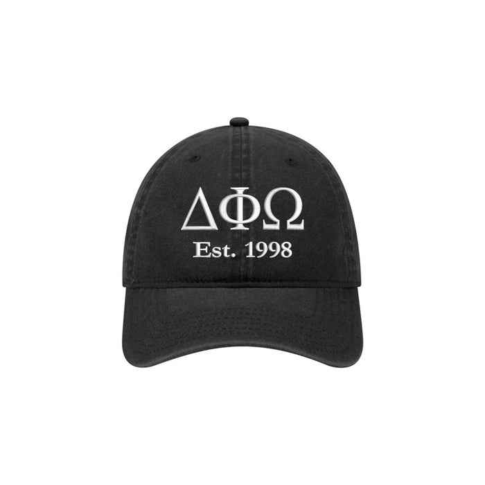 Delta Phi Omega Beach Washed Hat