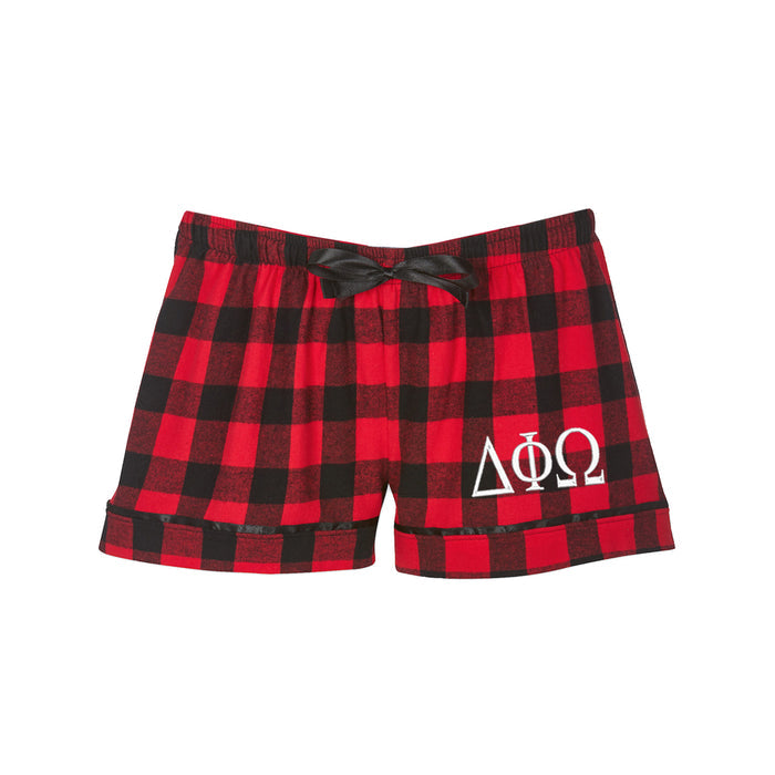 Delta Phi Omega Flannel Boxer Shorts