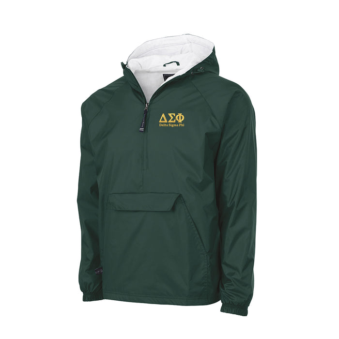 Delta Sigma Phi Flannel Lined Windbreaker