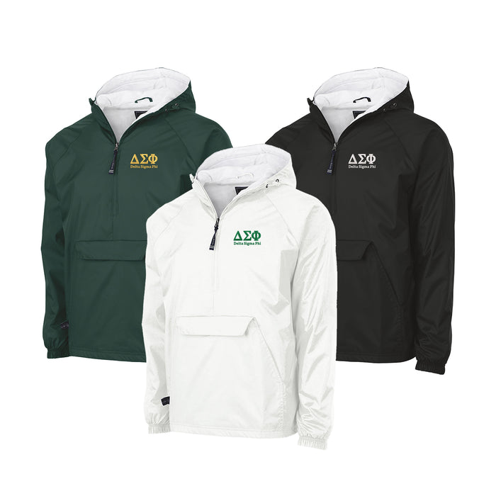 Delta Sigma Phi Flannel Lined Windbreaker